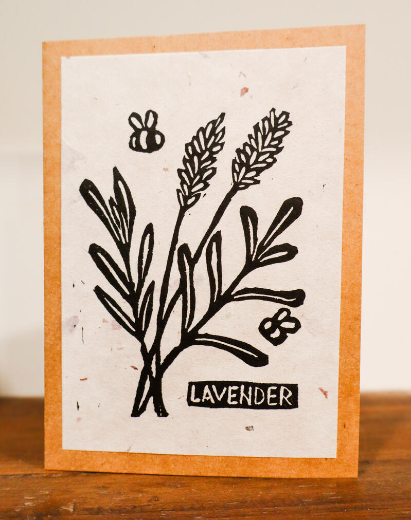 Lavender Card